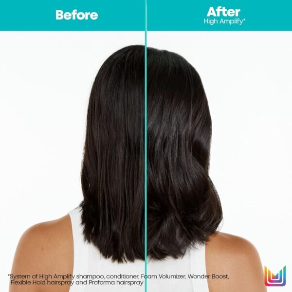 Matrix High Amplify Wonder Booster Root Lifter Spray | Provides Extreme Volume & Body | Boost Structure in Fine Hair, Thin & Limp Hair | Flexible Hold | Salon Hair Styling | 8.5 Fl. Oz. | Vegan - Image 3