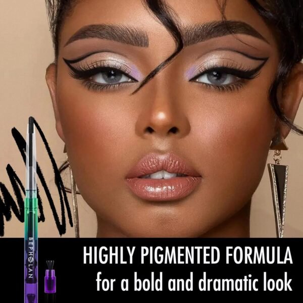 BEPHOLAN Black Eyeliner Pencils,Waterproof Gel Eyeliner Pencil Black Waterline Eye Liner Pen for Women Waterproof Smudge Proof Long-lasting (BLACK) - Image 3
