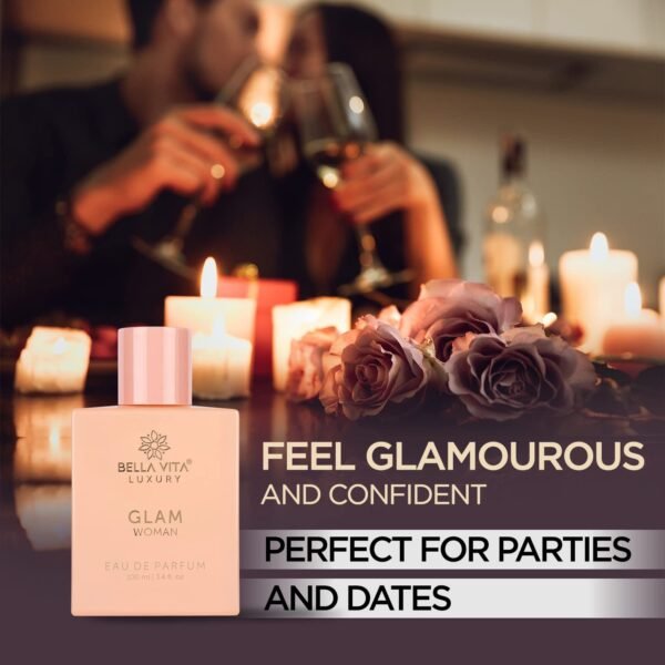 Bellavita Luxury GLAM Perfume for women | Long-Lasting Eau De Parfum | Gift for birthdays and anniversary | Vegan and Cruelty-free | perfume oil imported from France, Spain, and Italy - Image 7