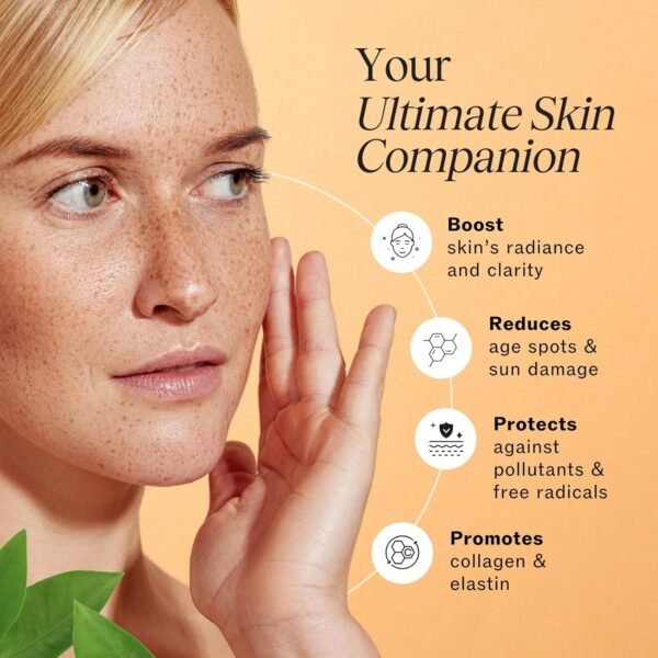 LilyAna Naturals Vitamin C Serum for Face - Face Serum with Hyaluronic Acid and Vitamin E, Anti Aging Serum, Reduces Age Spots and Sun Damage, Promotes Collagen and Elastin (1oz) - Image 3