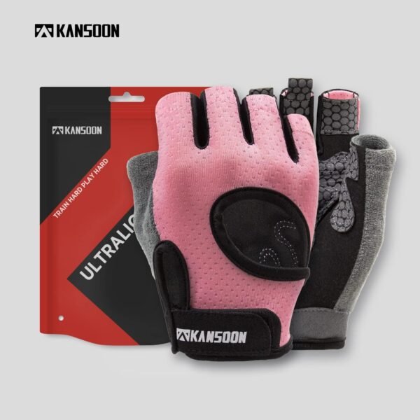 LIFECT Essential Breathable Workout Gloves, Weight Lifting Fingerless Gym Exercise Gloves with Curved Open Back, for Powerlifting, Women and Men - Image 9