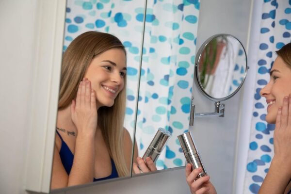 Vegan Illuminating Face Cream Moisturizer Lotion, Hydrating For Very Dry Sensitive Skin, Dermatologist Tested w/Hyaluronic Acid, Aloe Vera, Borage Oil, Peptides, Cruelty Free, By Dr. Liia (1) - Image 3