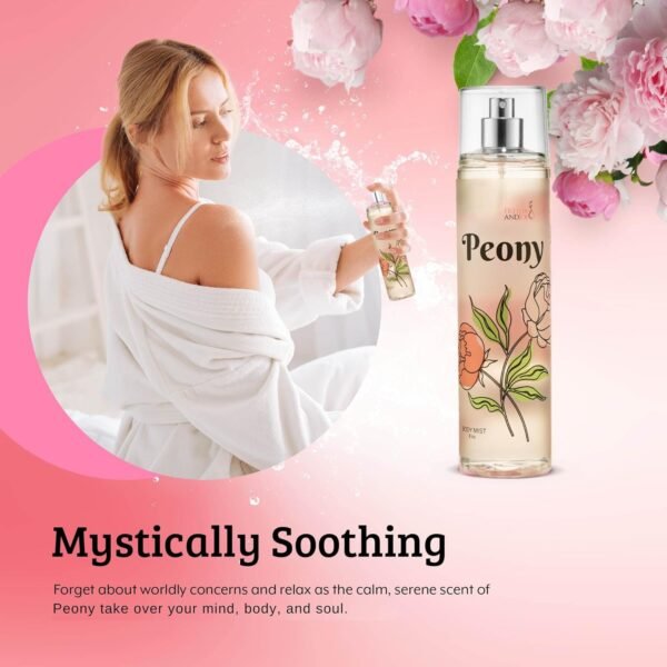 Peony Elegance Fine Fragrance Body Mist Spray: A Scented Peony Floral Sophistication, 8 oz Spray Bottle, Ideal for Gifting Stocking Stuffer - Image 4