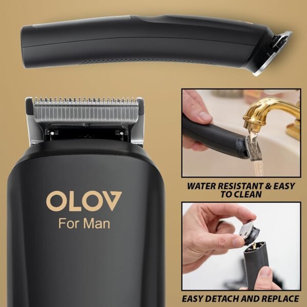 Beard Trimmer, 21 Piece All-in-One Mens Grooming Kit and Hair Clipper, Nose, Ear,Body and Face, Electric Razor with USB Recharge Dock - Image 5