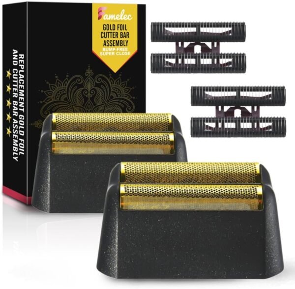 Black Razor Blades 5 Star Series for Wahl Foil Shaver Replacement Head Model 7031-100, 7043-100, Foil & Cutter Bar Assembly Compatible with Wahl Finale Replacement Foil, Head Shavers for Men - Image 2