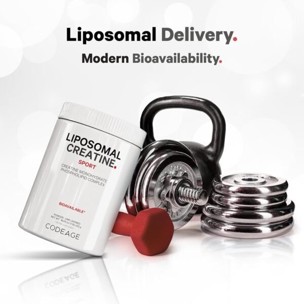 Codeage Liposomal Creatine Powder Supplement - 3-Month Supply - 5000mg Creatine Monohydrate Pre Workout & Post Workouts - Unflavored Creatine, Pure Creatine Powder, Creatinine for Sports - 90 Servings - Image 7