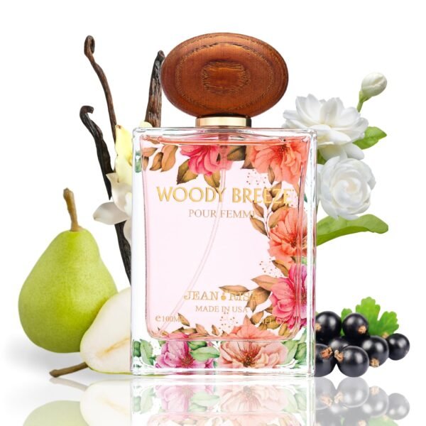 Jean Rish Woody Breeze Eau De Parfum - Perfume for Women (3.4 Fl Oz / 100ml) with Black Currant, Iris & Praline Notes - Long Lasting and Luxury Fragrance - Image 2