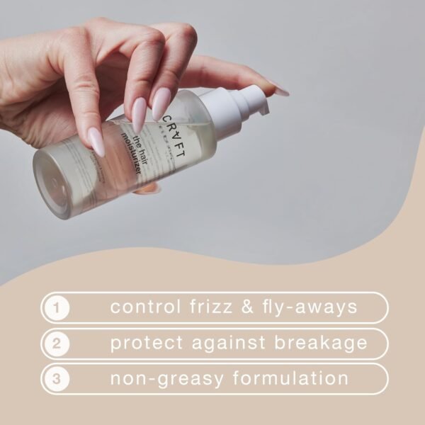 CRVFT Daily Leave-in Conditioner for Women [OIL] | Hair Serum/Moisturizer | For Dry and Damaged Hair | Anti Frizz Argan Oil Serum Scented [3.38oz] - Image 3
