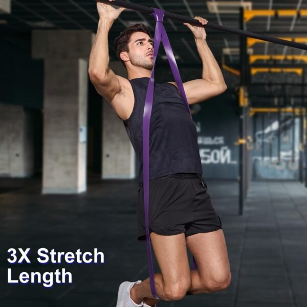 Pull Up Assistance Bands Set 5 LBS - 230 LBS, Long Resistance Bands for Pull Ups Working Out, Gym Workout Bands for Men Exercise Muscle Training and Shape Body - Carry Bag Included - Image 5