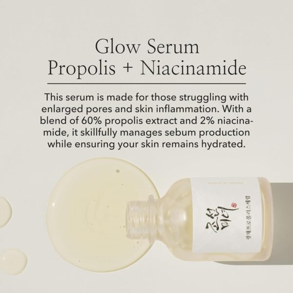 Beauty of Joseon Glow Serum Propolis and Niacinamide Hydrating Facial Soothing Moisturizer for Irritated Uneven Skin Tone, Korean Skin Care 30ml, 1 fl.oz - Image 3