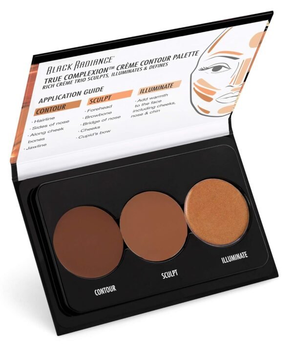 Black Radiance True Complexion Creme Contour Palette, Medium to Dark, 7.5 Gram - Image 4