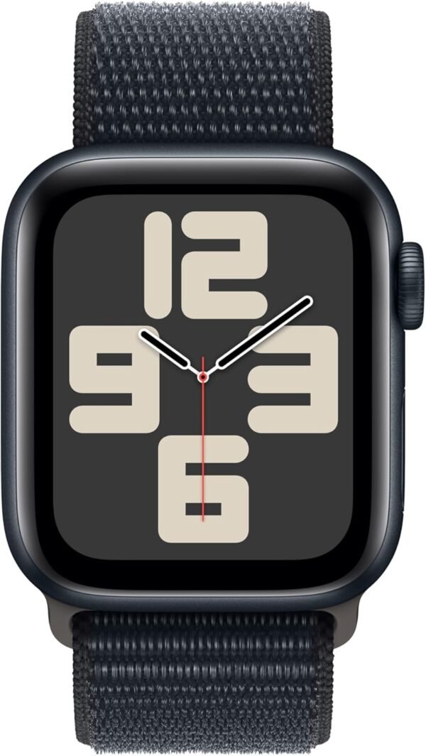 Apple Watch SE (2nd Gen) [GPS 40mm] Smartwatch with Midnight Aluminum Case with Midnight Sport Loop. Fitness & Sleep Tracker, Crash Detection, Heart Rate Monitor, Carbon Neutral - Image 3