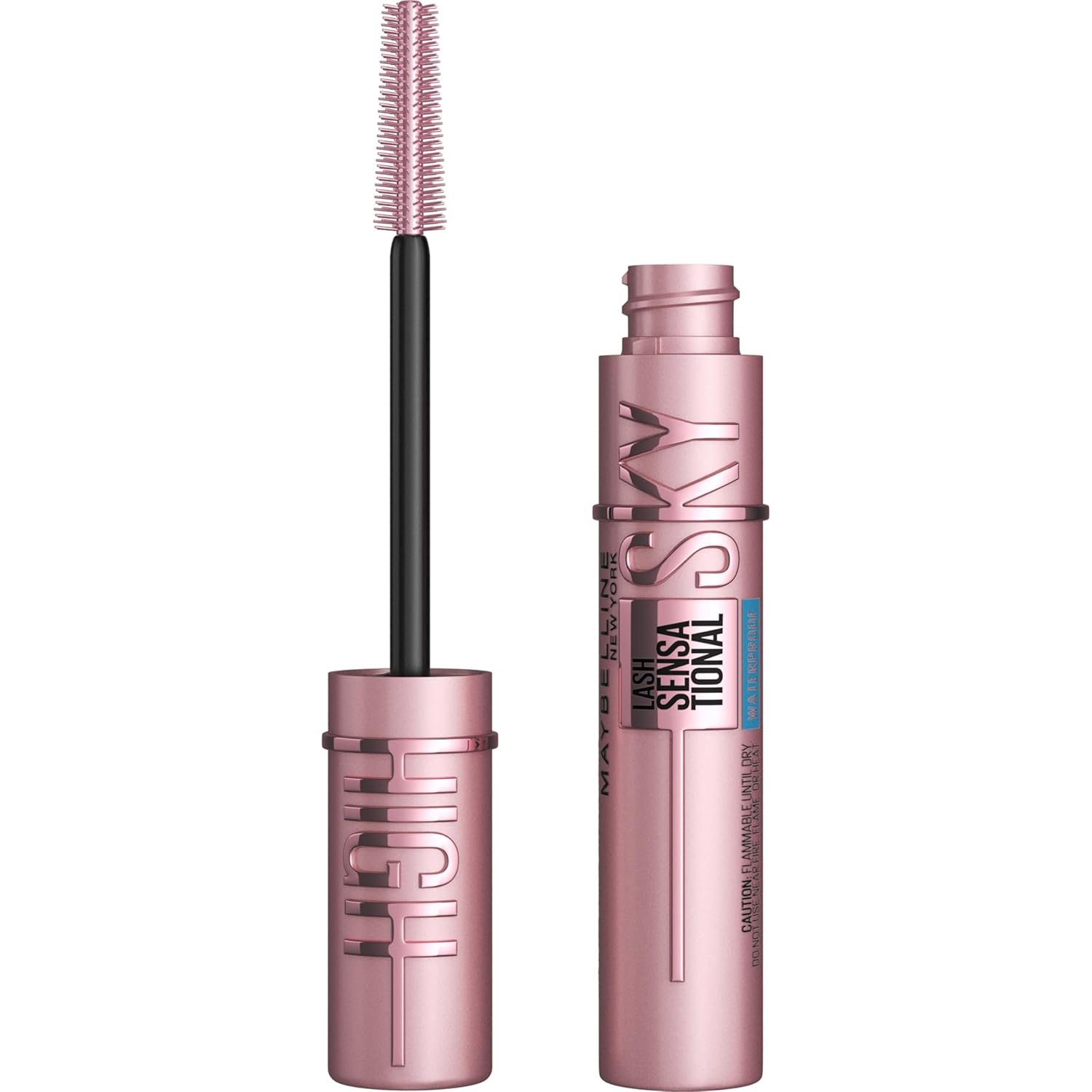 Maybelline Lash Sensational Sky High Waterproof Mascara Makeup, Volumizing, Lengthening, Defining, Curling, Multiplying, Buildable Formula, Brownish Black, 1 Count - Image 2
