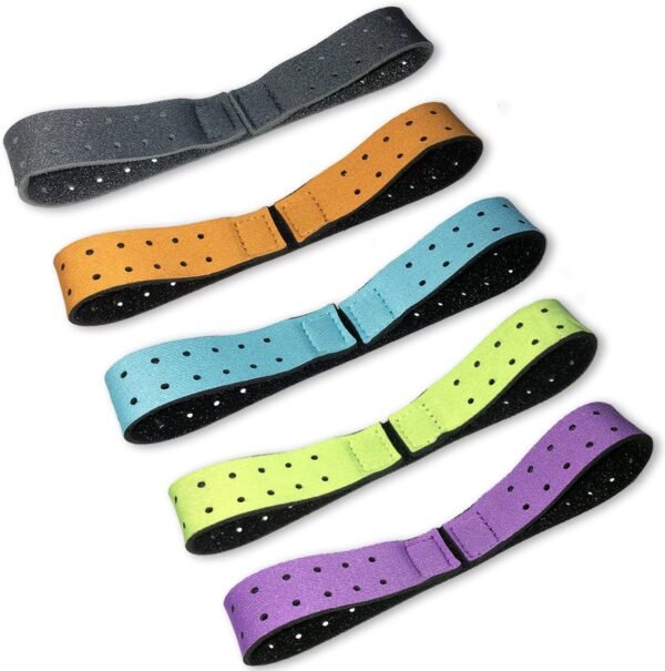 5 Pcs Replacement Armband Strap Heart Rate Monitor Band Soft Compatible with OTF, Orange Theory Fitness Adjustable Armband Strap (0.8 x 14.2 Inch) - Image 2