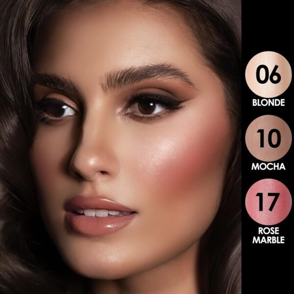 FOCALLURE 3 Pcs Cream Contour Sticks,Shades with Highlighter & Bronzer & Blush,Non-greasy Long-wear Face Contouring Pen,Easy to Sculpt the Face and Create a Lightweight Finishing Makeup,LIGHT-MEDIUM - Image 3