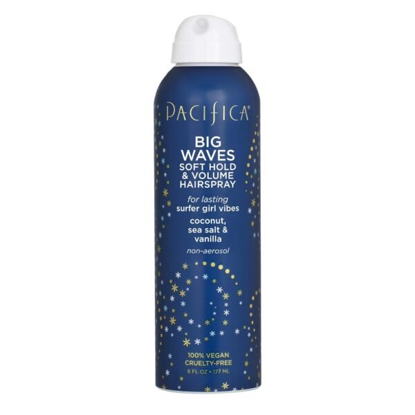 Pacifica Beauty Big Waves Coconut, Vanilla & Sea Salt Hairspray, Controls Frizz & Adds Volume, Designed for Wavy Hair, Vegan & Cruelty-Free, 6 Fl Oz - Image 2
