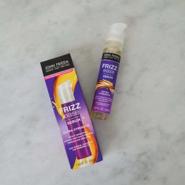 John Frieda Frizz Ease Extra Strength Hair Serum, Nourishing Hair Oil for Frizz Control, Heat Protectant with Argan & Coconut Oils, 1.69 fl oz - Image 13