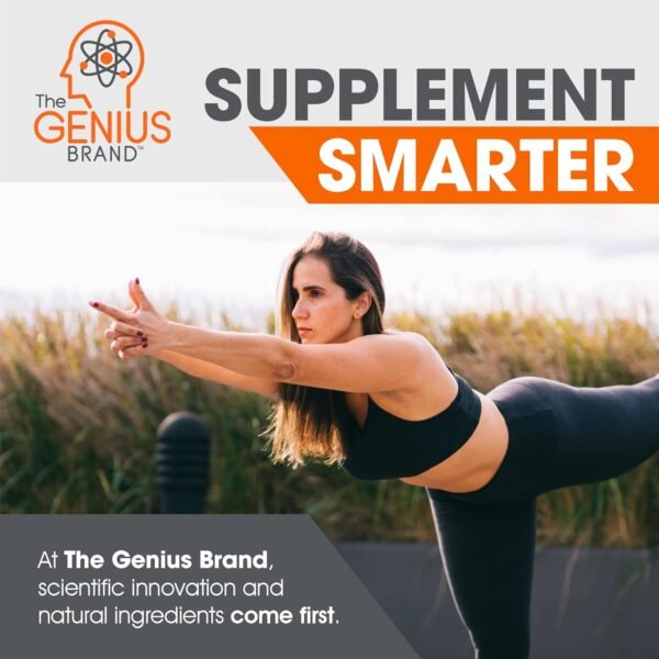 Genius Super Greens Superfood Powder, Nootropic Supplement - Organic Spirulina Powder with Lions Mane, Kale, Spinach & Antioxidants - Juice & Smoothie Mix for Energy, Immunity & Gut Health - Image 8