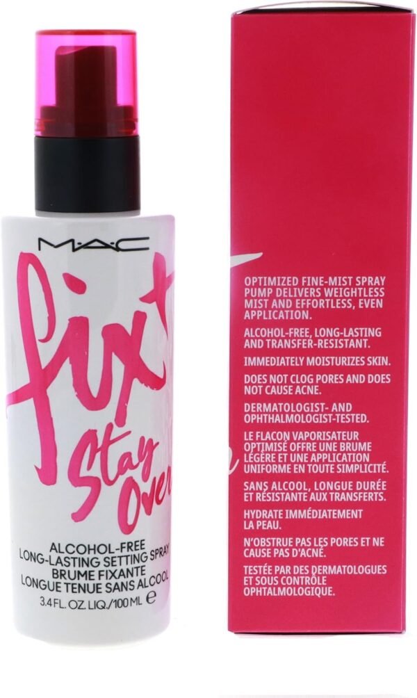 M.A.C. FIX+ STAY OVER ALCOHOL-FREE 16HR SETTING SPRAY - 3.4 Fl Oz / 100 ml - Image 3