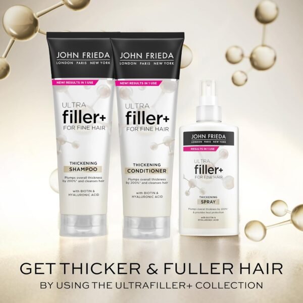 John Frieda ULTRAfiller+ for Fine Hair, Volumizing, Biotin and Hyaluronic Acid Hair Thickening Spray, 5 Oz - Image 6