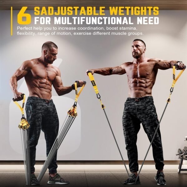 Resistance Bands for Working Out, 300lbs 360lbs Heavy Exercise Bands with Handles, Workout Bands for Men, Weight Bands Set for Muscle Training, Strength, Slim, Yoga, Home Gym Equipment - Image 7