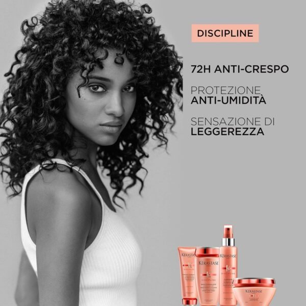 KERASTASE Discipline Fluidissime Anti-Frizz Spray | Hair Smoothing & Heat Protectant Spray | Illuminates Shiny Hair | With Morpho-Keratine and Conditioning Agents | For Styled Hair - Image 4