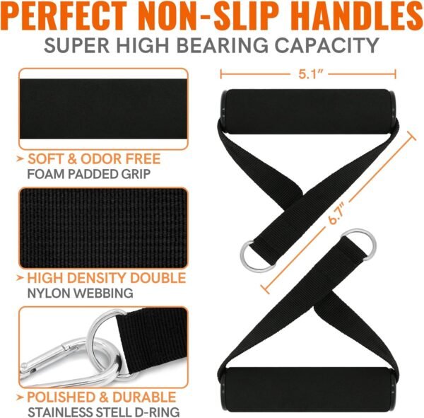 Aihoye Resistance Bands for Working Out Exercise Bands Resistance Bands Set Fitness Bands Stretch Bands for Exercise Band Workout Bands Resistance Band Door Anchors Work Out Bands for Exercise - Image 6