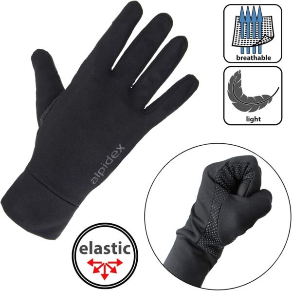 Lightweight Sports Gloves Men Woman Gloves Touchscreen Running Thin Warm Liner Winter Bike Walking Cycling Biking Sporting Driving Anti Slip Glove Liner - Image 4