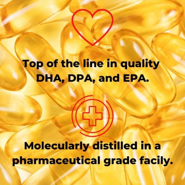 EZ Omega-3 Atlantic Menhaden Fish Oil Supplement 2000 mg, Burpless, Made in The USA, Perfect Balance of EPA+ DHA + DPA 180 Softgels - Image 5