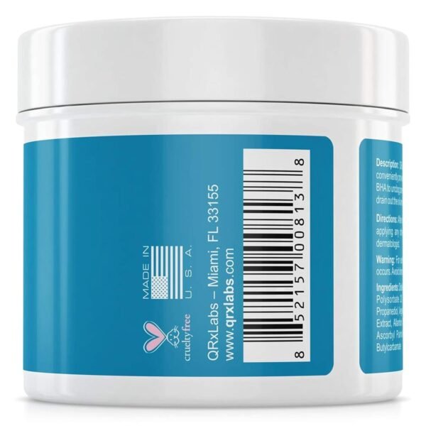 QRxLabs Glycolic + Salicylic Acid Acne Control Pads with 10% Ultra Pure Glycolic & 2% Salicylic, Allantoin, Vitamin B5, C & E, Calendula & Green Tea - Acne Treatment for Clear Skin - Image 7