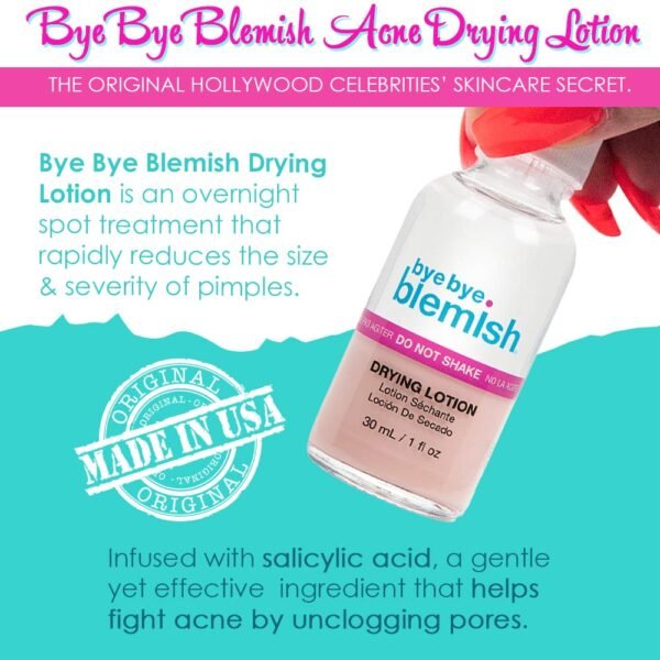 Bye Bye Blemish Acne Drying Lotion, Reduce Pimples Overnight 1oz, 1-Pack - Image 6