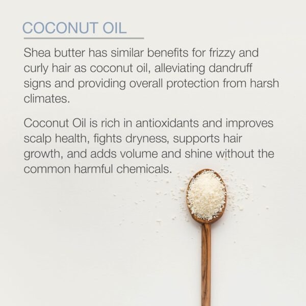 Pure Body Naturals Coconut Oil Hair Mask, Deep Conditioning Hair Treatment for Dry Damaged and Color Treated Hair, Sulfate Free Hair Conditioner, Moisturizes, Repairs, 8.8 Fl Oz - Image 5