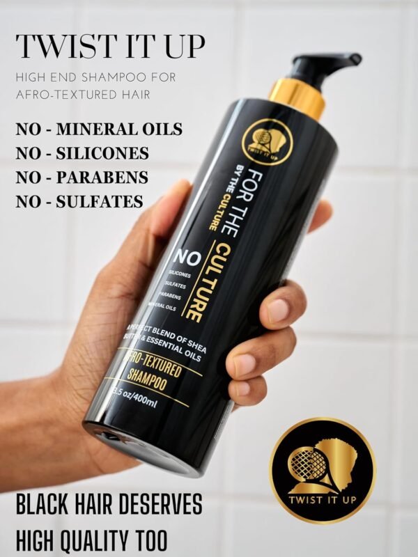 Twist It Up New Gold Standard Shampoo & Conditioner Set, Over 20 Natural Ingredients, Sulfate & Paraben-Free, Silicone-Free, Moisturizing, Hydrating, for Afro-Textured Hair - Image 5