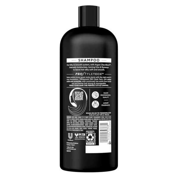 TRESemmé Anti-Frizz Shampoo 3 Count For Frizzy Hair Formulated With Pro Style Technology 28 Fl Oz - Image 3