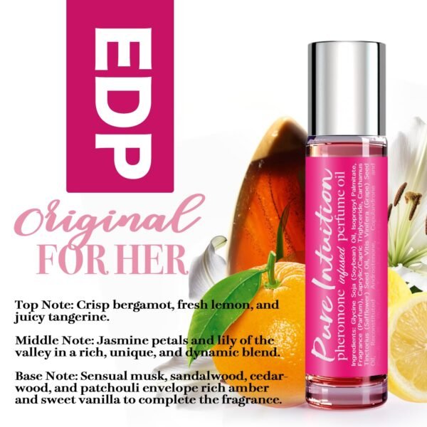 Roll-on Perfume oil for Her Infused Pheromone Cologne for Women 0.34fl.oz(10mL) EDP Scent Alcohol-free-TSA Ready - Image 4