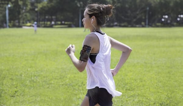 【Bone】 Run Tie Running Armband Phone Holder for Apple iPhone 14 13 12 11 Pro Max Mini XS XR X 8 7 Samsung Galaxy S10 S9 S8 Smartphone, Phone Size 4-6.7" (Black/Arm Size 9.8-15.7") - Image 9