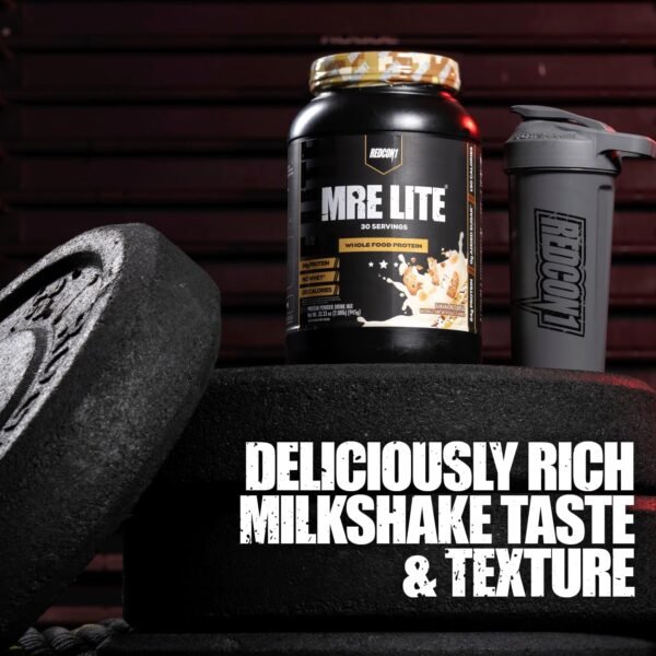 REDCON1 MRE Lite Whole Food Protein Powder, Vanilla Milkshake - Low Carb & Whey Free Meal Replacement with Animal Protein Blends - Easy to Digest Supplement Made with MCT Oils (30 Servings) - Image 7
