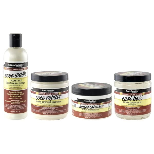 Aunt Jackie's Coconut Crème Recipes Coco Repair Deep Hair Conditioner, Delivers Nourishment, Stops Damage, Breakage for Natural Curls, 15 oz - Image 7