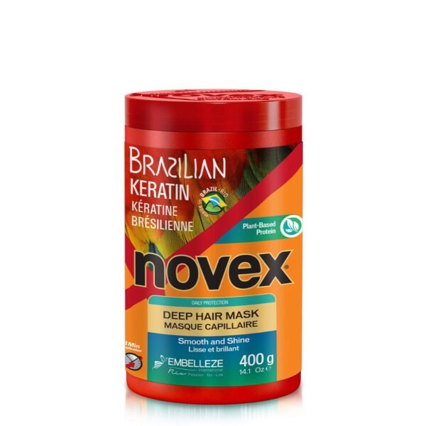 Novex Brazilian Keratin Hair Mask, 14 Oz - Reconstructive Keratin, Frizz control & Damage Repair - Image 2