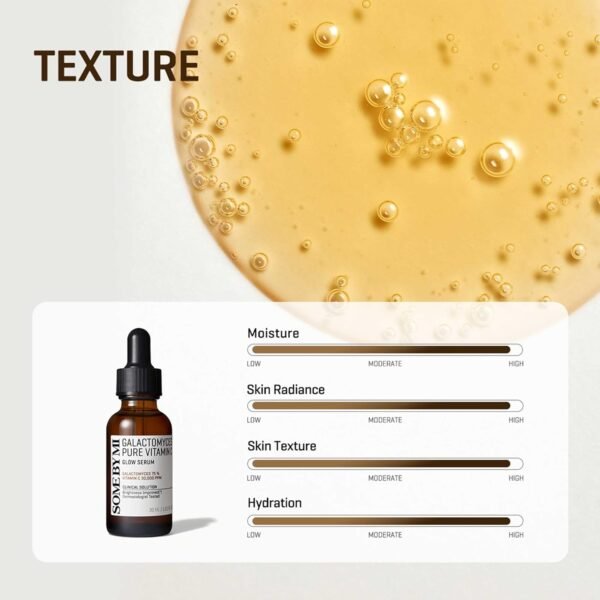 SOME BY MI Galactomyces Pure Vitamin C Glow Serum - 1.01Oz, 30ml - Korean Vitamin C Face Serum for Glow Glass Skin - Dark Spot Correcting Serum with Skin Texture and Elasticity Care - Korean Skin Care - Image 9