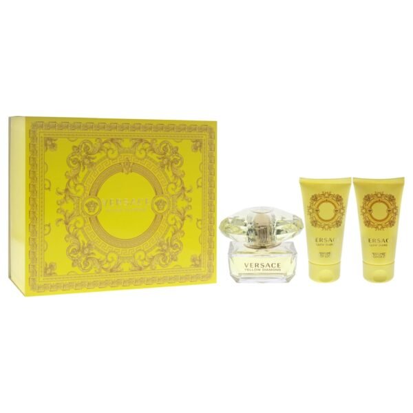 Versace Yellow Diamond 3 Piece Gift Set for Women, packaging may vary - Image 4