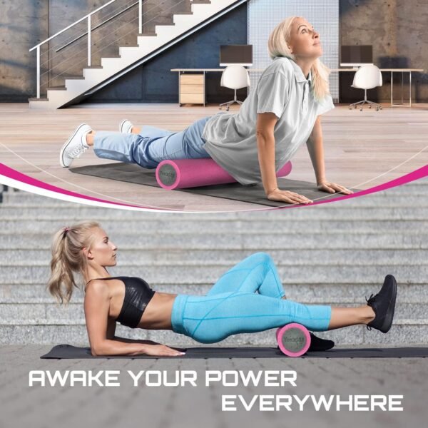 Yes4All Soft-Density Foam Roller 12, 18, 24, 36 inch - Premium Two-Layer PE for Back Pain Relief, Deep Tissue, Legs Massage, Physical Therapy, Muscle Recovery and Exercises - Image 8