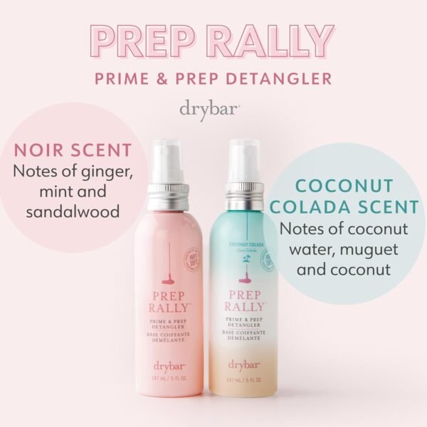 Drybar Prep Rally Prime & Prep Detangler | Nourishes Hair, Detangles with Ease, Leaves Hair Soft & Manageable, Protects Hair, Cruelty Free - Image 4