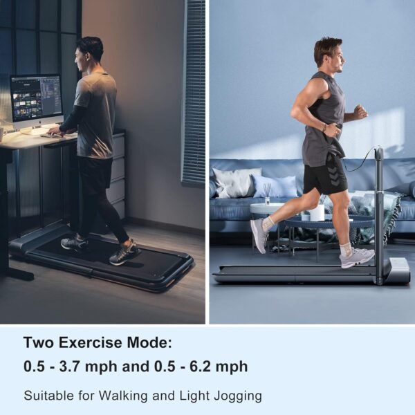 WALKINGPAD R1 Pro Foldable Treadmill 2 in 1 Walking Pad Under Desk Treadmill and Running Treadmills for Home with Remote Control, No Installation Required - Image 3