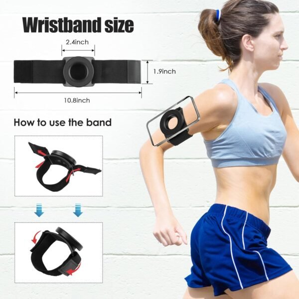 Running Phone Holder for iPhone, Magnetic Wrist Phone Holder, Armband Cell Phone Holder, Magnetic Phone Holder, Compatible with magsafe iPhone 15 14 13 12 Pro Max Plus Mini - Image 6