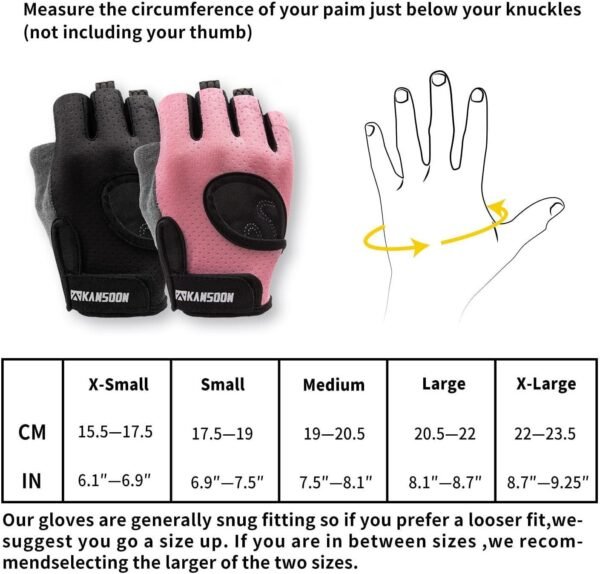 LIFECT Essential Breathable Workout Gloves, Weight Lifting Fingerless Gym Exercise Gloves with Curved Open Back, for Powerlifting, Women and Men - Image 8