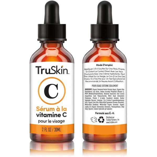 TruSkin Vitamin C Serum – Anti Aging Facial Serum with Vitamin C, Hyaluronic Acid, Vitamin E – Brightening Serum – Even Skin Tone, Improve Appearance of Dark Spots, Fine Lines & Wrinkles, 2 Fl Oz - Image 9