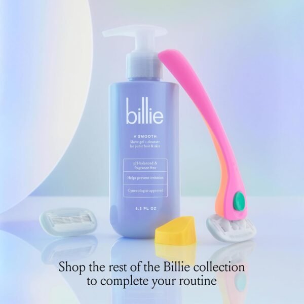 Billie - V Smooth - Shave Gel + Cleanser for Pubic Hair & Skin - pH-Balanced - Fragrance-Free - Gynecologist-Approved - 6.5 oz. - Image 10