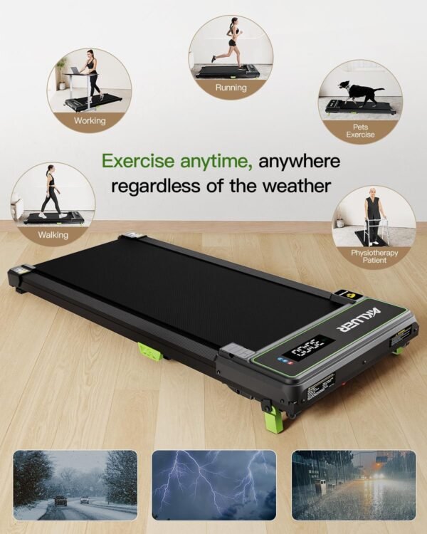 Walking Pad with Incline, Under Desk Treadmill for Home, 2.5HP Portable Treadmills with Remote Control, 4 in 1 Incline Treadmill with LED Display - Image 7