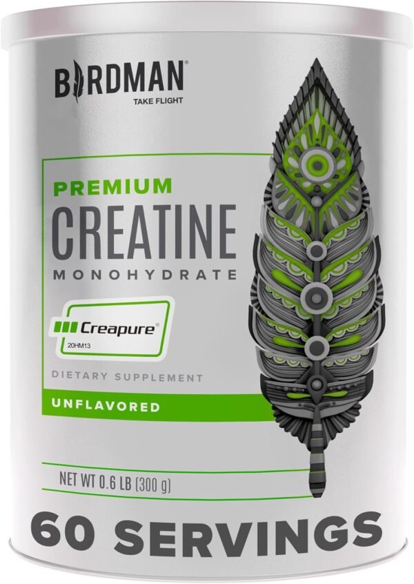 BIRDMAN High-Purity Creatine Monohydrate Unflavored Powder, Pre-Workout, High Performance | 300g - Image 2